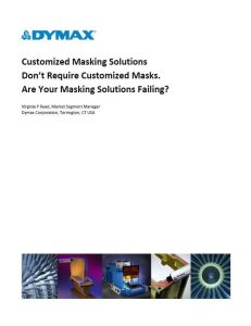 Dymax masking solutions