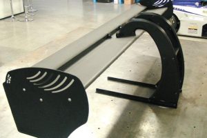 Araldite adhesives bond racing car wing