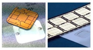 Flexible electrically conductive adhesive for smart cards