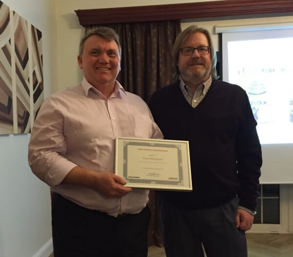 Paul Whitehead celebrates 25 years with INTERTRONICS