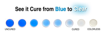 Dymax See-Cure colour chart