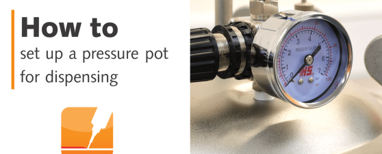 How to set up a pressure pot for dispensing