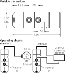 IJF 790HPNM High pressure dispensing valve diagram