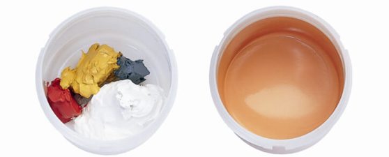 Cosmetics before and after THINKY