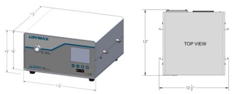 Dymax Bluewave 200 UV curing spot lamp diagram