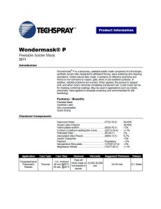 Techspray TEC2211 Wondermask P product data sheet