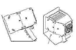 IUV 250 UV Curing Flood Lamp stand diagram