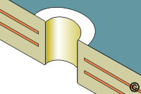 Plated hole repair step 3