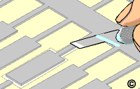 Replacing circuits and pads step 2