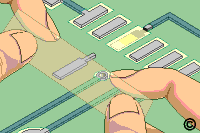 Replacing circuits and pads step 3