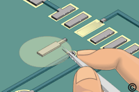 Surface mount pad repair step 4