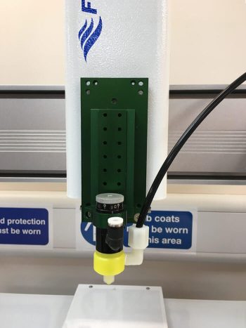 Robot mounted diaphragm valve