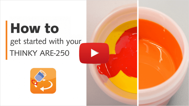 How to get started with your THINKY ARE-250 mixing and degassing machine