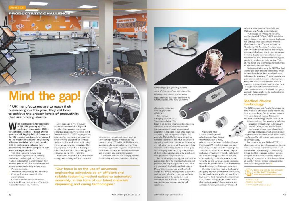 Mind the gap! FAST magazine features our productivity focus