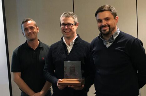 Intertronics technical team with Award for Excellence