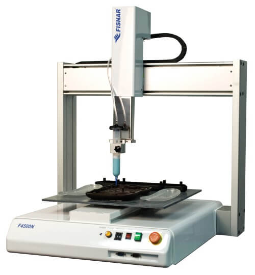 Large area benchtop dispensing robot