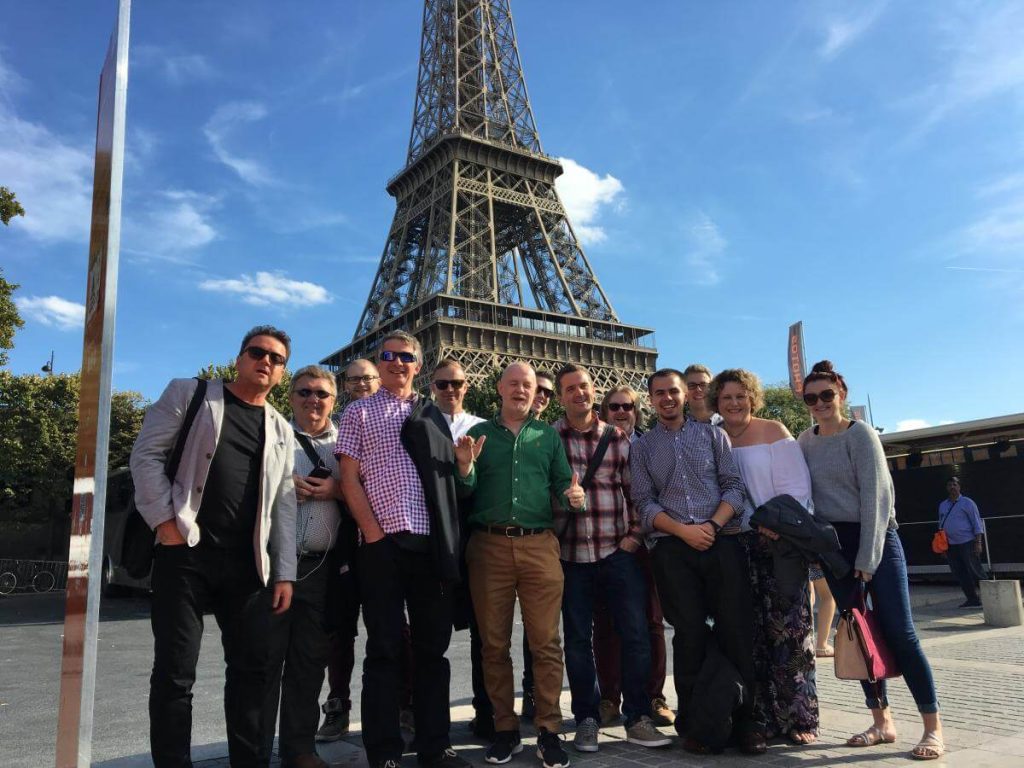 Achieving a big goal meant a company trip to Paris