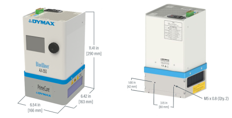 Dymax AX-550 dimensions