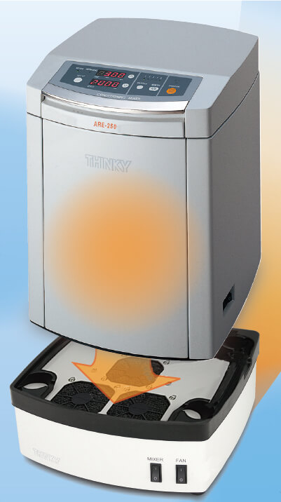 Cooling system extends uses for THINKY mixers