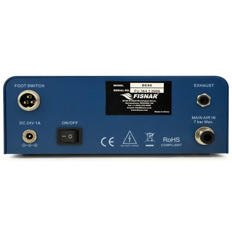 Rear of a DC50 Digital Dispensing Controller