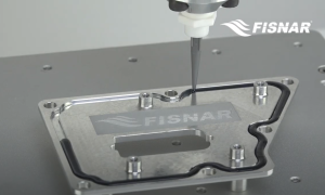 Dispensing a gasket with 790HP-LF valve on robot