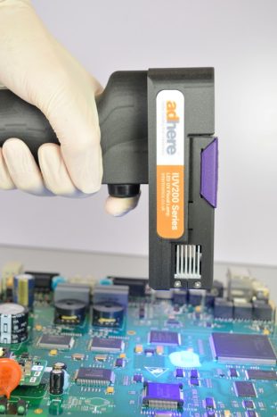 IUV201 handheld flood lamp curing pcb encapsulant