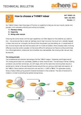 How to choose a Thinky mixer