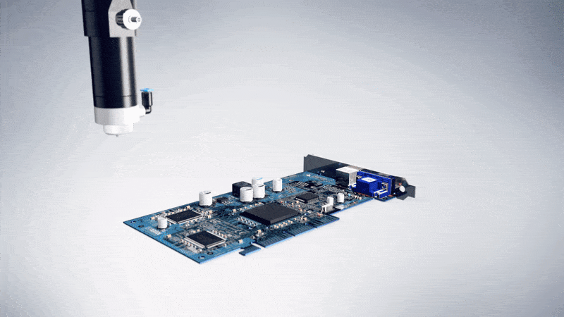 eco-SPRAY PCB board conformal coating application