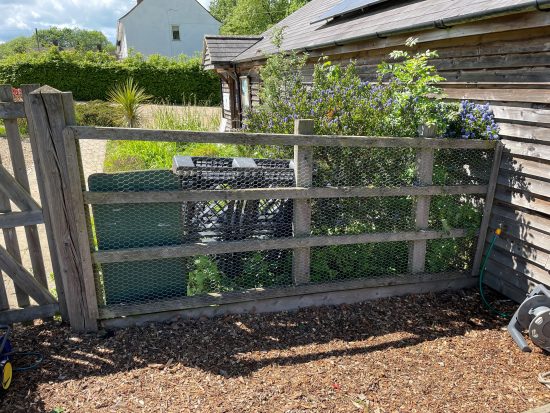 The gate is fixed - Matt volunteering day