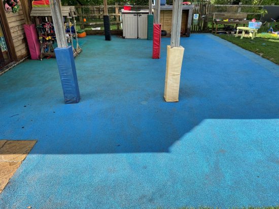 Pressure washing after - Matt's volunteering day