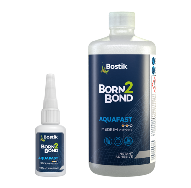 Born2Bond Aquafast Cyanoacrylate Adhesive in bottles