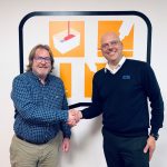 Peter Swanson and Andy Pace signing Scigrip Intertronics agreement