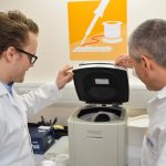 Think Mixer being operated in lab environment