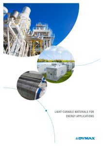 Dymax Light-Curable Materials for Energy Applications