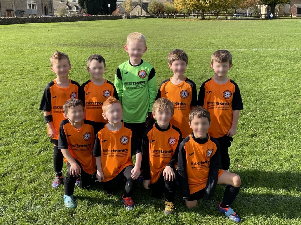 Intertronics sponsors Brackley FC Under 7s