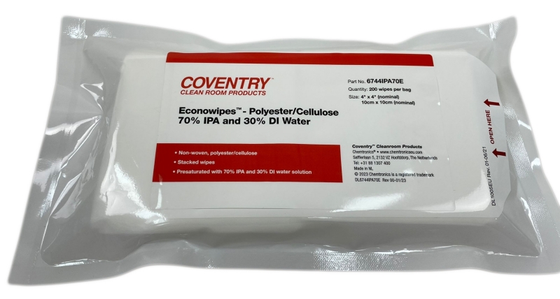 Coventry Econowipes – for your clean room or controlled environment