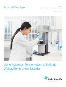 Wettability in Li-Ion Battery Production - Whitepaper